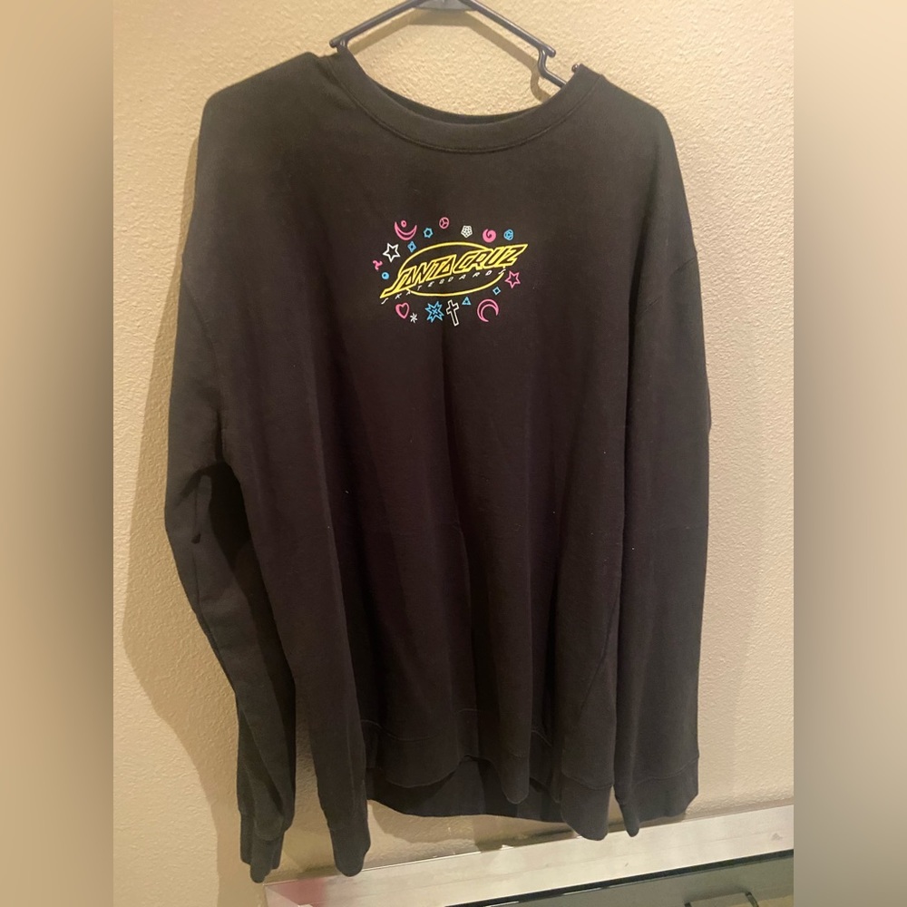 Santa Cruz Womens Sweater Size XL Black